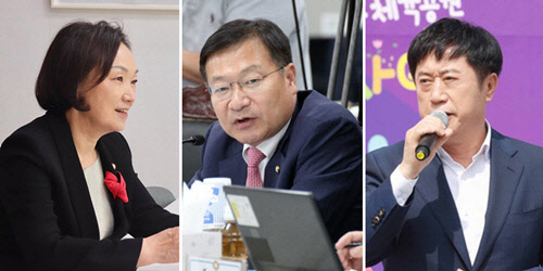 국민의힘 한무경·정점식·정찬민(왼쪽부터) 의원이 윤석열 제20대 대선 예비후보 캠프 산업정책본부장, 공정과상식위원장, 국민소통위원장으로 각각 선임됐다.